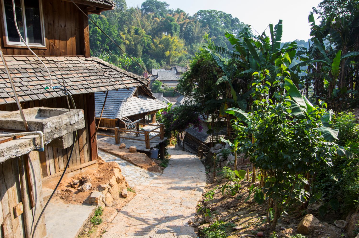 Ногань - деревня в горах Цзинмай