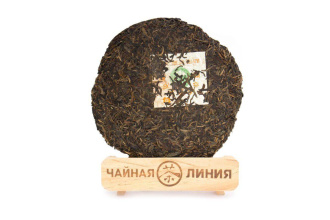 Прессованный шэн пуэр - Шэн пуэр 2002 г. марки «Даи» 357 г, 