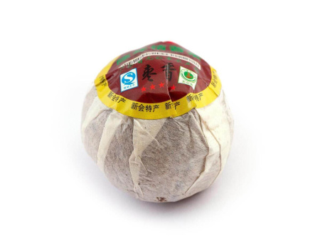 Прессованный шу пуэр - Шу пуэр выдержанный в мандарине «Чэньнянь цзюй пу ча у гунхай и чаньпинь», 