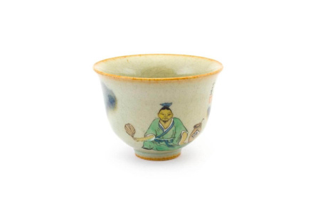 Porcelain bowl "Lu Pao" hand painted, 155 ml.  | 茶杯. Цена: ₽7,830 руб.