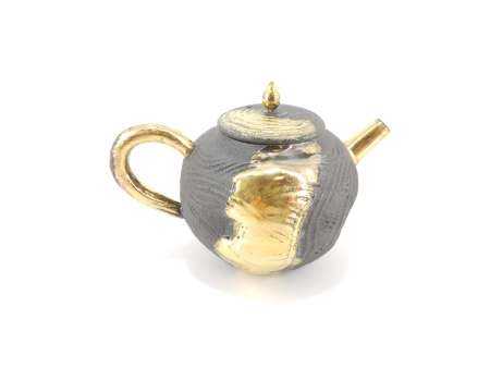 Глиняный чайник ручной работы "Самородное золото" мастера Хуан Жунхуа в стиле Сино, 150 мл. Цена: 12 870 ₽ руб.
