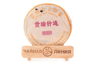 Прессованный шу пуэр - Шу пуэр 2004 г. марки "Пагода" завода "Лимин", 200 гр.