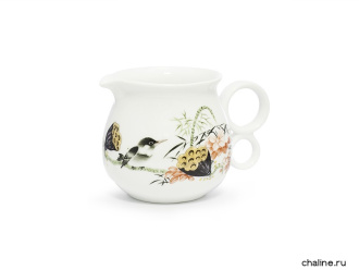 Ceramic chahai "Thrush and lotus seed" 220 ml.. Цена:  руб.