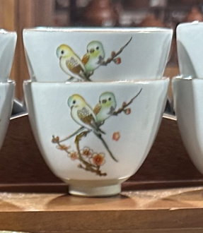 Пиала фарфоровая "Два попугайчика"  | 茶杯. Цена: 1&nbsp;520 ₽ руб.