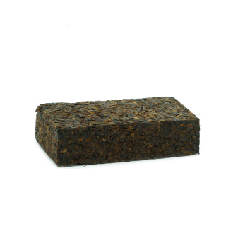 Прессованный шу пуэр - Шу пуэр 2013 г. "Булан гунтин" завода "Чжоуши" кирпич 100 г, 