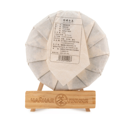 Белый чай Дикорастущий старый белый чай 2016 г. блин 350 г