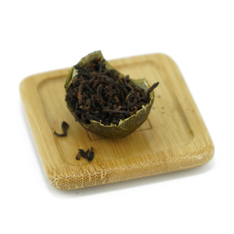 Loose Leaf Pu-erh Tea - Shu Pu'er 2022 in lime from the Kaishunhao plant, 