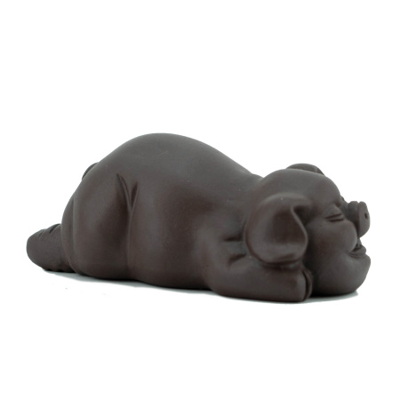 Глиняная чайная игрушка "Тёмная свинка". Цена: 2 610 ₽ руб.