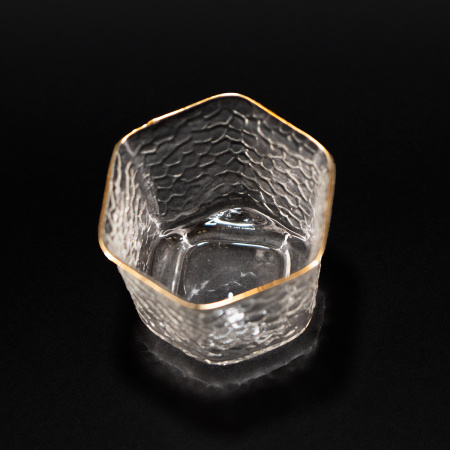 Пиала стеклянная "Золотые грани", 100 мл  | 茶杯. Цена: 1 610 ₽ руб.