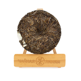 Pressed Raw Pu-erh Tea - Sheng pu-erh from the large trees of Banpen village, brand "Tea Line", 200 g, 