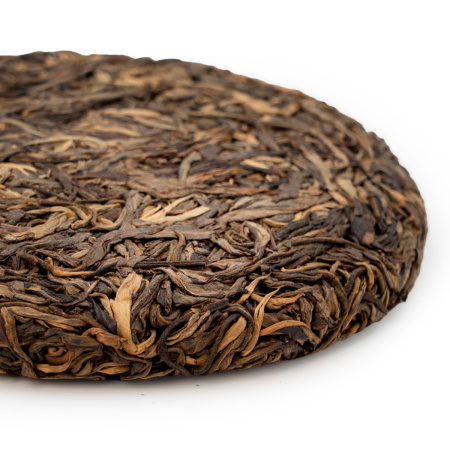 Pressed Raw Pu-erh Tea - 2015 Sheng Pu'er from the large tea trees of Laobanzhang village, 200g, 