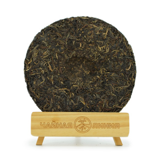 Pressed Raw Pu-erh Tea - Sheng Puer 2016 "Qiao Mu Wan" from "Chashuwan" plant 357 g, 