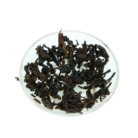 Прессованный шу пуэр - Шу пуэр 2010 г. "№ 99" марки "Лаотунчжи" (Старый товарищ) завода "Хайвань" 357 г, 