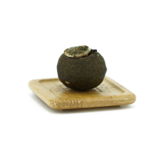 Loose Leaf Pu-erh Tea - Shu Pu'er 2022 in lime from the Kaishunhao plant, 