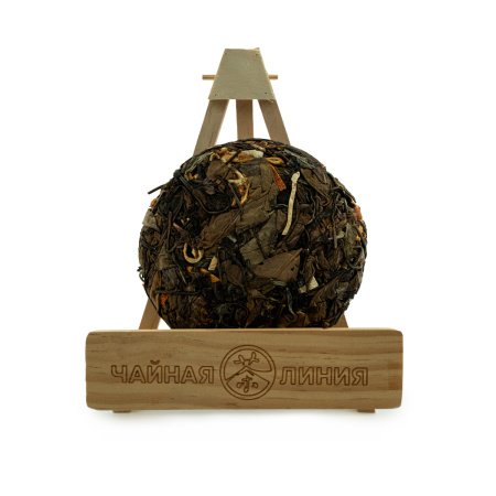 Белый чай Гунмэй 2016 г. «Брови подношения» с высушенной цедрой мандарина, 100 г